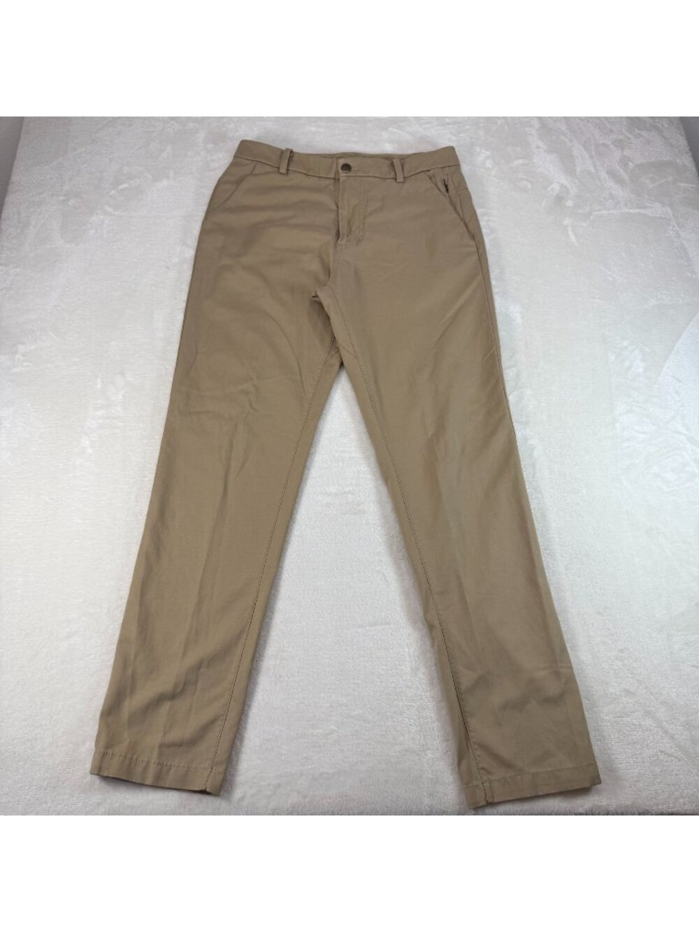 Lululemon Commission Classic Fit Pants Tan Khaki Mens Size 30 Performance Stretc